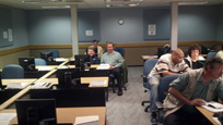 Students look on during On-Site One Week Express Class held at DLA Energy, Pulaski Barracks Germany